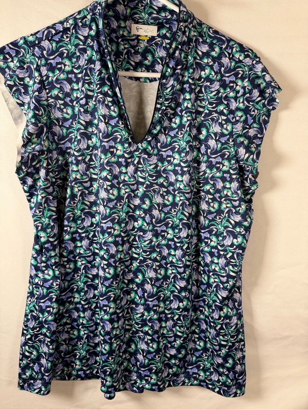 Greg Norman Women’s XL PlayDry Golf Top Golfer Floral Print